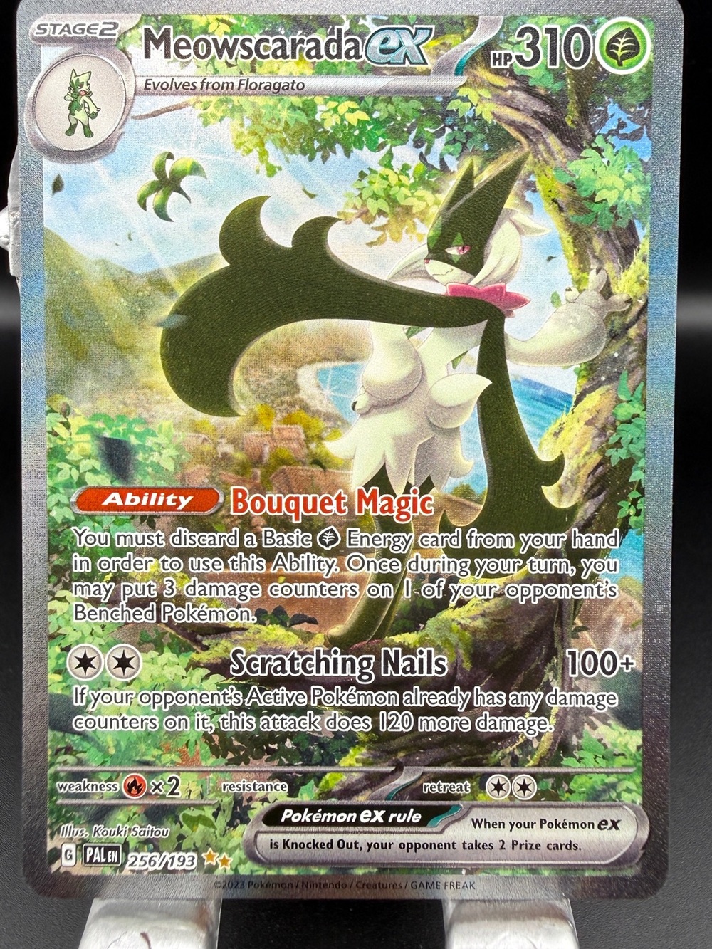 Meowscarada ex - 256/193 Paldea Evolved Holo Special Illustration Pokemon - NM